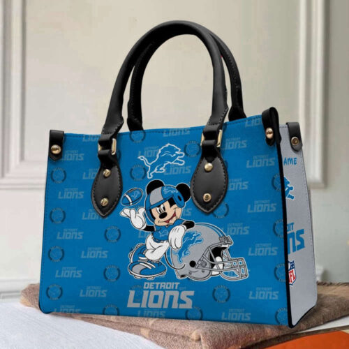 Detroit Lions – PERSONALIZED Women Bag and Women Wallet ComboDisney Bag and Wallet Disney Bag and Wallet