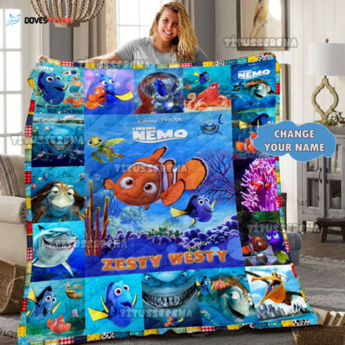 Discover Personalized Nemo Dory Blanket – Perfect Birthday Gift!