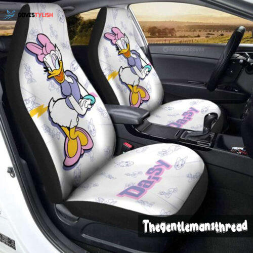 Disney Cartoon Duck Car Seat Cover – Custom Front Seat Protector & Cushion