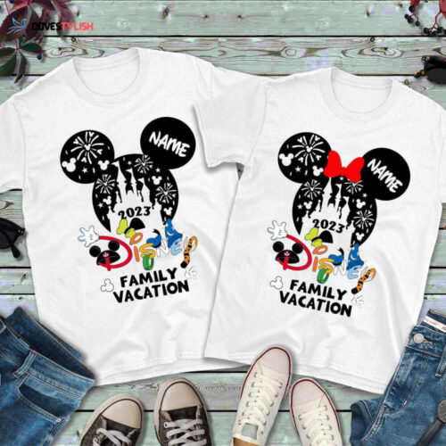 Personalized Disney Family Mickey Minnie Matching 2023 T Shirt