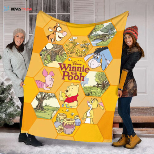 Disney Friends Personalized Winnie The Pooh Blanket – Perfect Birthday Gift!