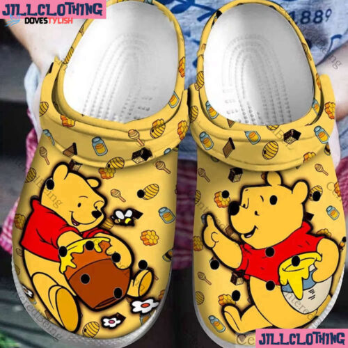 Disney Pooh Bear Clogs: Cute Cartoon Slippers & Custom Shoes