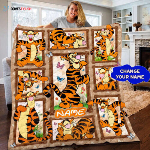 Disney Tigger Quilt Blanket – Perfect Winnie The Pooh Tigger Gift for Birthdays and Christmas!