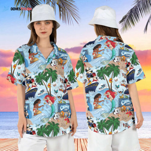 Stitch Beach Hawaiian Shirt: Lilo Hibiscus Aloha  Cute & Disneyworld Summer Hawaii Shirt