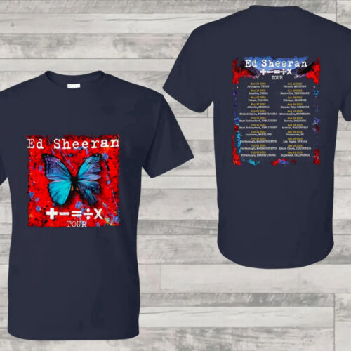 Ed Sheeran Concert Shirt, Ed. Sheeran Shirt, Mathematics Tour Shirt, Music Tour 2023 Shirt, Ed Sheeran Lover Shirt, Mathematics Tour Tee