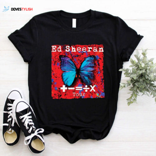 Ed Sheeran Shirt, Ed Sheeran Cncert Shirt,Ed Sheeran Lover Shirt,2023 Ed SheeRan Mathematics America Tour Shirt,Sheerios Shirt,Ed Sheeran