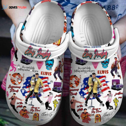Elvis Presley Crocs Crocband Clogs – Rock and Roll Funny Slippers