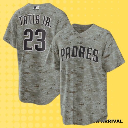 Fernando Tatis Jr  #23 San Diego Padres Camo USMC Alternate Baseball Jersey – Stand Out with Authentic Style!