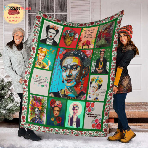 Frida Kahlo Fleece Blanket: Artist-Painted Feminist Quilt – Shop Now!