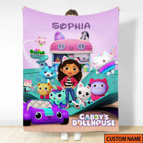 Gabby s Dollhouse Birthday: Personalized Blanket & Gift Ideas – Perfect Presents for a Memorable Celebration!