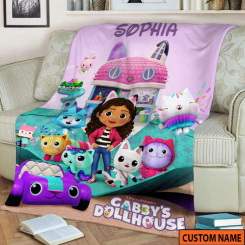 Gabby s Dollhouse Birthday: Personalized Blanket & Gift Ideas – Perfect Presents for a Memorable Celebration!