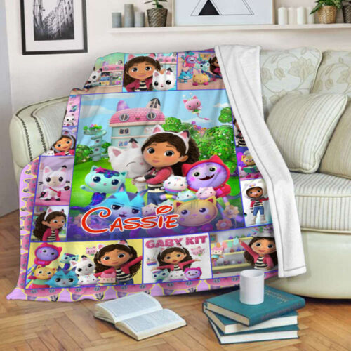 Gabby s Dollhouse: Personalized Blanket & Birthday Party – Unique Kid Gift Ideas