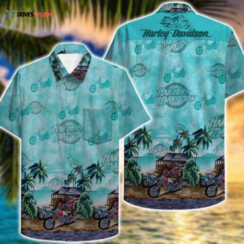 Harley Davidson Motorbikes On The Island- Harley Davidson Hawaiian Shirt