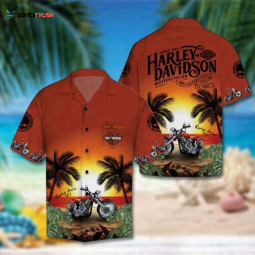 Harley-Davidson Tiki Island Harley Davidson Hawaiian Shirt