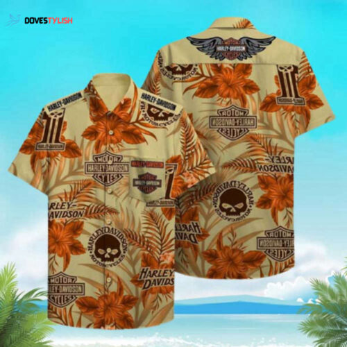 Harley Davidson Shirts Harley Davidson Floral Hawaiian Shirt