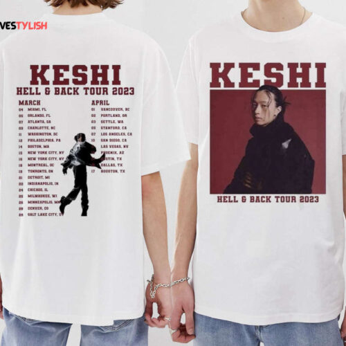 Hell Heaven Tour Shirt, Keshi World Tour 2023 Shirt,right here Shirt,Like I Need You Shirt,SOMEBODY Shirt, Hell Heaven World Tour 2023 Shirt