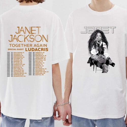 Janet Jackson Shirt, Janet Jackson TogetherAgain Tour 2023 T Shirt, Janet Jackson Tour Merch, Janet Jackson Concert Shirt, Music Fan Shirt