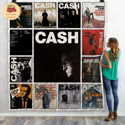 Johnny Cash Fleece Blanket: The Man In Black Tribute – Country Music Sherpa Get Cozy in Style
