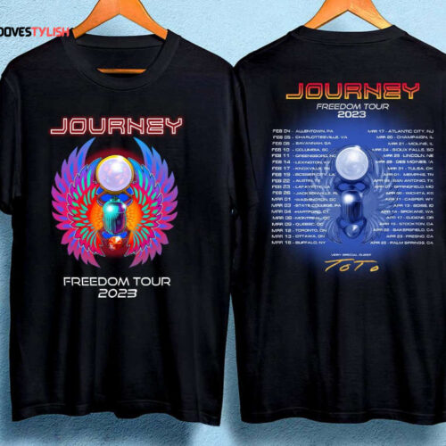 Journey Freedom Tour 2023 t shirt
