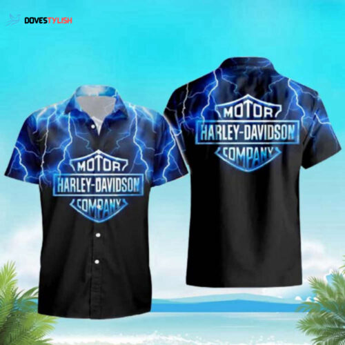 Lightning Harley Davidson Hawaiian Shirt Summer Beach Shirt