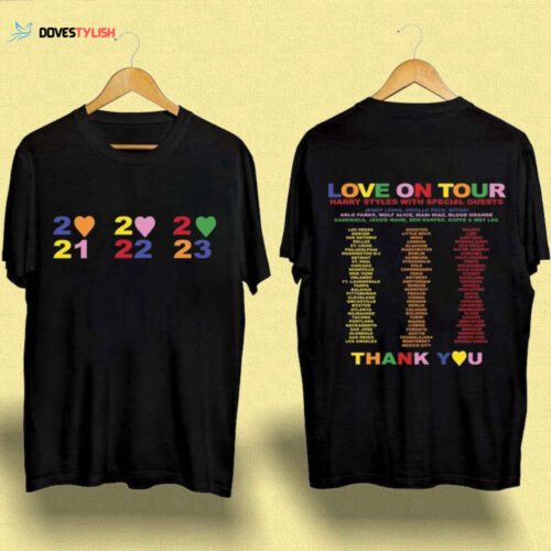Love On Tour 2 Sided Shirt, Harry Styles Tour Shirt, World Tour 2023 Clothing, Harry Styles Concert Tee, Tour 2023 Shirt, Gift For Fan