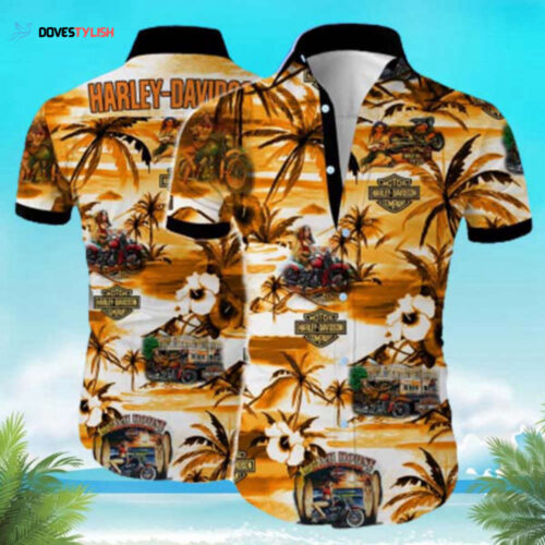 Moto Harley Davidson Trending Hawaiian Shirt