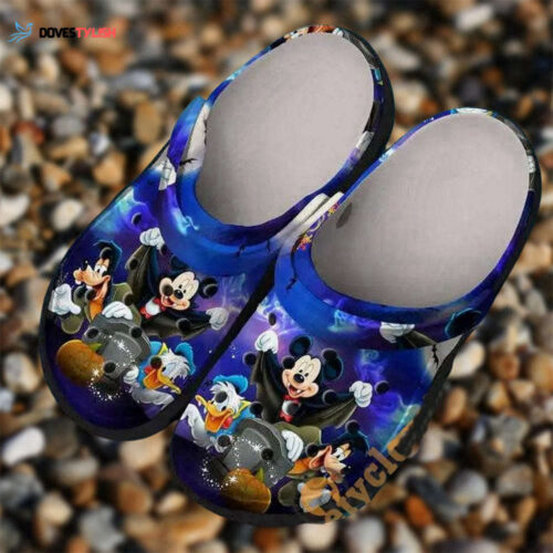 Mickey Clogs: Disney Slippers Cute Sandals & Funny Dracula Halloween Clogs