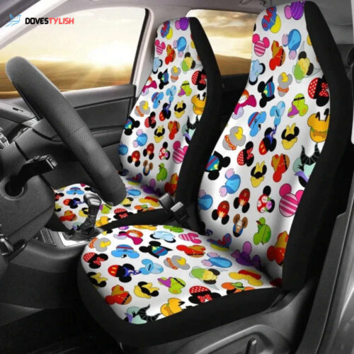 Mickey Cute Car Seat Covers: Cartoon Disney Fan Gifts & Auto Seat Protectors
