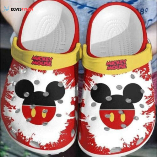 Custom Name Mickey Cute Slippers  Personalized Disney Clogs for Disney Fans