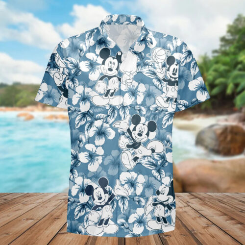 Mickey Mouse Tropical Hawaiian Shirt Disney Vibrant Summer