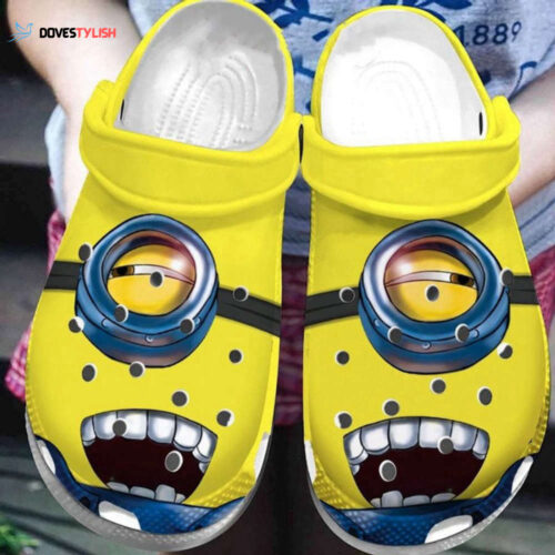 Custom Minions Clogs  Cartoon Slippers Personalized Kids  Adults Shoes  Perfect Gift