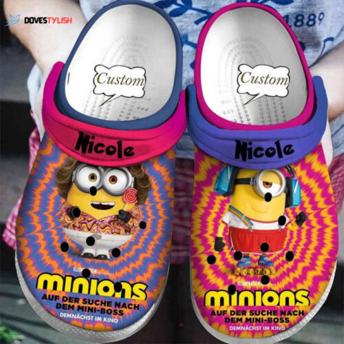 Get Stylish  Fun Personalized Minions The Rise Of Gru Clogs Slippers  Sandals  Perfect for Adults  Kids!