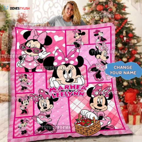 Personalized Mickey Mouse Quilt Blanket – Perfect Mickey Mouse Fleece Gift for Birthdays & Christmas