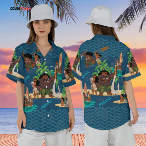 Disney Summer Mickey and Friends Hawaiian Shirt, Disney Hawaii Short Sleeve Shirt, Disney Surfing Aloha Shirt, Disney Vacation Beach Shirt