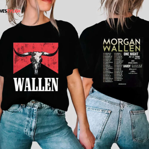 Morgan Wallen World Tour 2023 Tshirt, One Night At A Time 2 Side Shirt, Country Music Concert Shirt, Morgan Wallen Tshirt, Wallen Fan Shirt