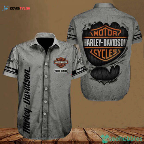 Motorcycles Harley Davidson Style Hawaiian Shirt