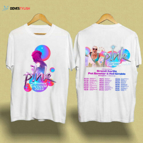 P!nk Pink Singer Summer Carnival 2023 Tour T-Shirt,Trustfall Album Shirt,Pink Tour Shirt,Music Tour 2023 Shirt,Tour 2023 Shirt,Gift For Fan