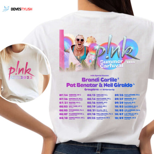P!nk Summer Carnival 2023, Trustfall Album Tee, Pink Singer Tour, Music Festival Shirt, Concert Apparel, Tour Shirt, Pink Music Clothing