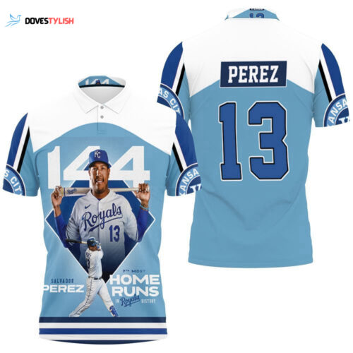 Personalized 13 Perez Kansas City Royals City Polo Shirt