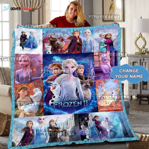 Custom Disney Princess Fleece Blanket – Perfect Christmas Gift!