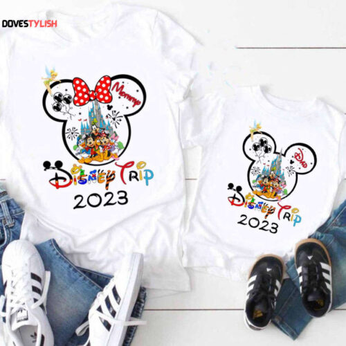 Personalized Mickey and Friends Disney Trip 2023 Disney Family Vacation 2023 T-Shirt