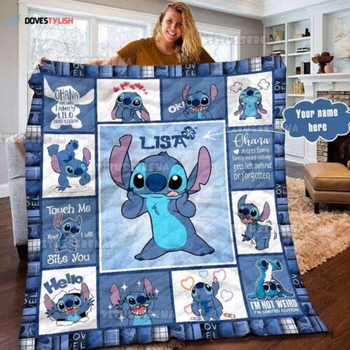 Personalized Stitch and Lilo Blanket – Cozy Stitch Blanket & Quilt