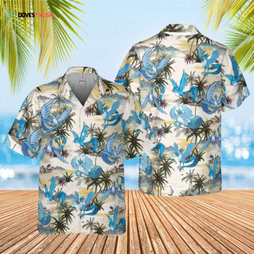 PKM Hawaiian Shirts & Button Ups: Articuno Design – Perfect for Summer Trip 2023