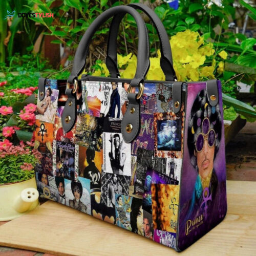 Prince Leather Handbag: Love Singer s Custom Music Bag for Travel  Teachers   Vintage & Handmade