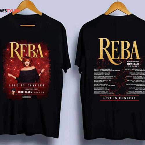 Reba Signature Shirt, Tour 2023 Reba Live In Concert,  Vintage Gifts Fans, Reba Tour 2023, Reba Mcentire Shirt, Country Music Tour 2023