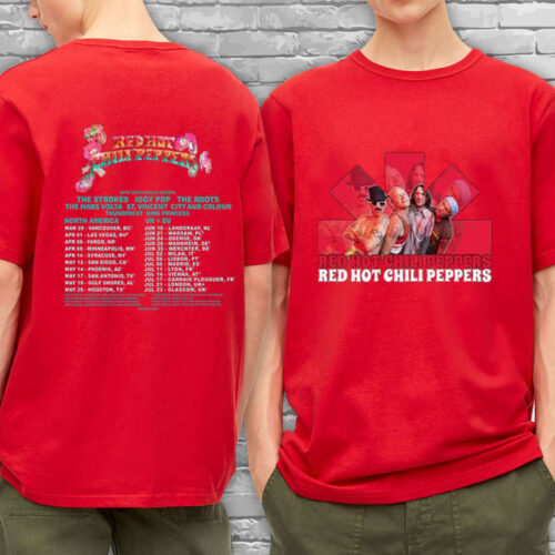 Red Hot Chili Peppers 2023 Tour Shirt, Red Hot Chili Peppers World Tour 2023 Shirt, Red Hot Chili Peppers Shirt, RHCP Shirt, Music Fan Shirt