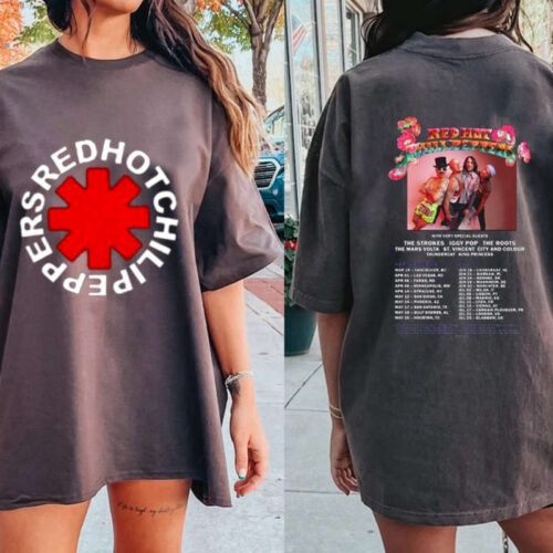 Red Hot Chili Peppers T-Shirt, Red Hot Chili Peppers World Tour 2023 T-Shirt, RHCP Shirt, RHCP Rock Band Shirt, Rock Tour Tshirt, Music Tees