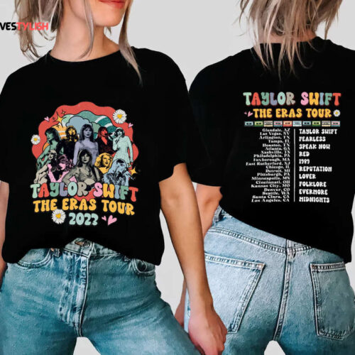 Retro the Eras Tour 2023 Shirt, The Tour Merch, Taylor’s Version Tshirt, Swiftie Shirt Girls, Taylor Swiftie Shirt Concert, Fan Made Shirt