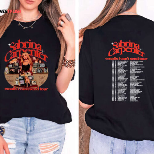 Sabrina Carpenter Emails I Can’t Send Tour 2023 Shirt, Sabrina Carpenter Tshirt, Sabrina Carpenter Concert Shirt,Sabrina Merch,Gift For Fans