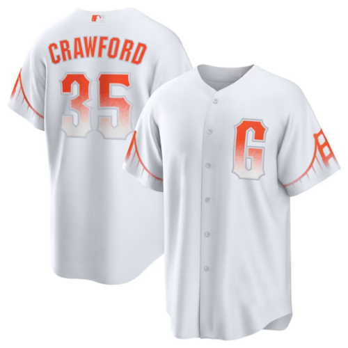 Shop Brandon Crawford #35 San Francisco Giants White City Connect Baseball Jersey